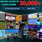 Wireless Retro Game Console Stick Built-in 20000+ Classic Games, 4K HDMI Output Nostalgia Plug & Play Retro Video Gaming Stick with 18 Emulators and Dual 2.4G Wireless...