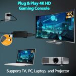 Wireless Retro Game Console Stick Built-in 20000+ Classic Games, 4K HDMI Output Nostalgia Plug & Play Retro Video Gaming Stick with 18 Emulators and Dual 2.4G Wireless...