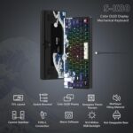 Womier S-K80 75% Keyboard with Color Multimedia Display Mechanical Gaming Keyboard, Wired Hot Swappable Gasket Mount RGB Custom Key Board, Pre-lubed Stabilizer for Mac/Win,...
