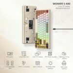 Womier S-K80 75% Keyboard with Color Multimedia Display Mechanical Gaming Keyboard, Wired Hot Swappable Gasket Mount RGB Custom Key Board, Pre-lubed Stabilizer for Mac/Win,...