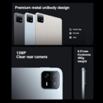 Xiaomi Pad 6 WiFi Version 11 inches Global 144Hz 8840mAh Bluetooth 5.2 Four Speakers Dolby Atmos 13 Mp Camera (128GB + 6GB, Champagne)