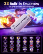 2025 Upgraded Retro Gaming Console Stick, Classic Video Games Stick with 4K HDMI, Built-in 23 Emulators, 20000+ Games - Plug & Play TV Video Gaming Stick with Upgrade Dual 2.4G...
