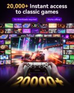 2025 Upgraded Retro Gaming Console Stick, Classic Video Games Stick with 4K HDMI, Built-in 23 Emulators, 20000+ Games - Plug & Play TV Video Gaming Stick with Upgrade Dual 2.4G...