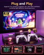 2025 Upgraded Retro Gaming Console Stick, Classic Video Games Stick with 4K HDMI, Built-in 23 Emulators, 20000+ Games - Plug & Play TV Video Gaming Stick with Upgrade Dual 2.4G...