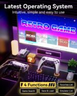 2025 Upgraded Retro Gaming Console Stick, Classic Video Games Stick with 4K HDMI, Built-in 23 Emulators, 20000+ Games - Plug & Play TV Video Gaming Stick with Upgrade Dual 2.4G...