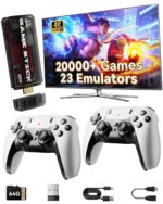 2025 Upgraded Retro Gaming Console Stick, Classic Video Games Stick with 4K HDMI, Built-in 23 Emulators, 20000+ Games - Plug & Play TV Video Gaming Stick with Upgrade Dual 2.4G...