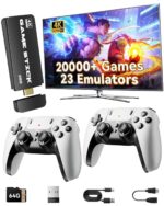 2025 Upgraded Retro Gaming Console Stick, Classic Video Games Stick with 4K HDMI, Built-in 23 Emulators, 20000+ Games - Plug & Play TV Video Gaming Stick with Upgrade Dual 2.4G...
