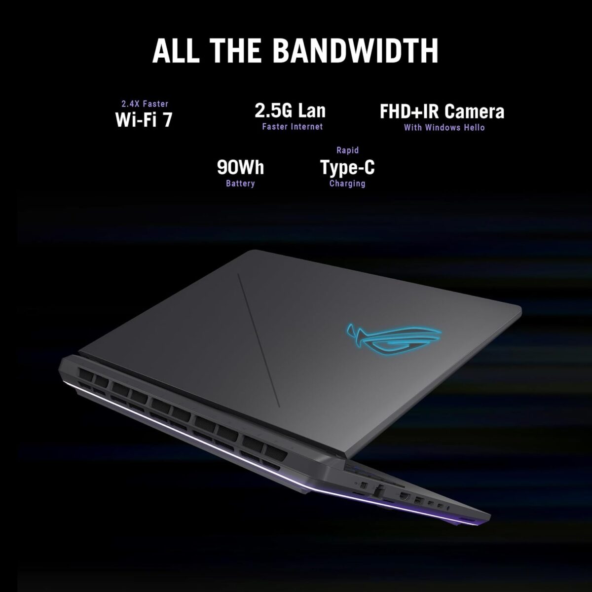ASUS ROG Strix G16 (2025) Gaming Laptop, 16” FHD+ 16:10 165Hz/3ms Display, NVIDIA® GeForce RTX™ 5060 Laptop GPU, Intel® Core™ i7 Processor 14650HX, 16GB DDR5, 1TB Gen 4 SSD,...