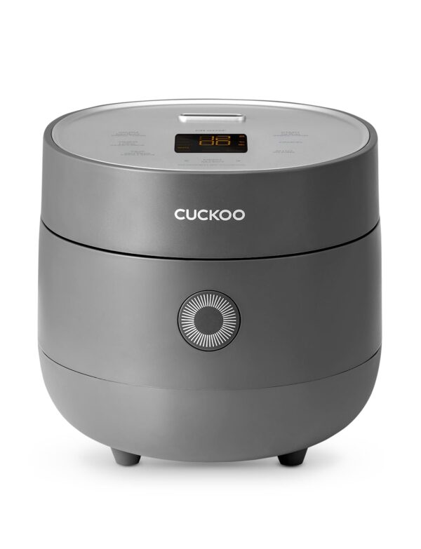 CUCKOO Rice Cooker 3 Cup Uncooked / 6 Cup Cooked, Modern Fuzzy Logic Rice Cooker Small with Delay Timer & Keep Warm Setting, Versatile Food Steamer for Cooking, Non-Stick Inner...