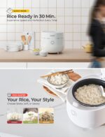 CUCKOO Rice Cooker 3 Cup Uncooked / 6 Cup Cooked, Modern Fuzzy Logic Rice Cooker Small with Delay Timer & Keep Warm Setting, Versatile Food Steamer for Cooking, Non-Stick Inner...