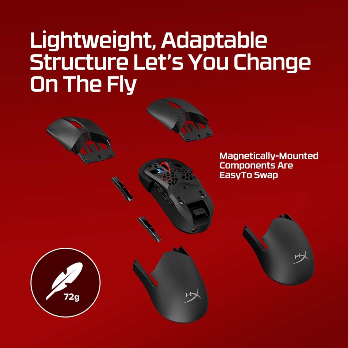 HyperX Pulsefire Saga Pro Wireless Gaming Mouse (Black)