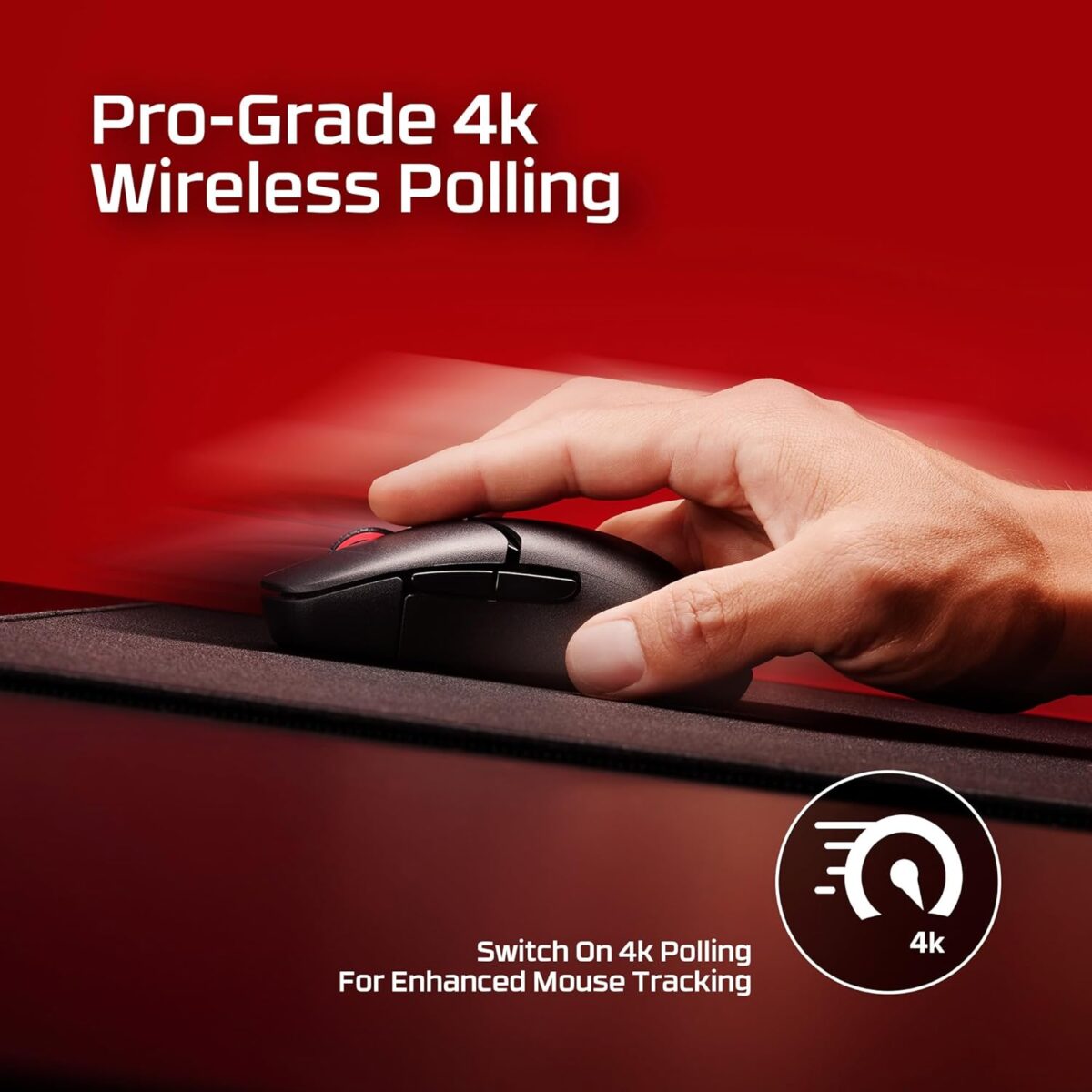 HyperX Pulsefire Saga Pro Wireless Gaming Mouse (Black)