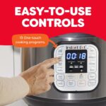 Instant Pot Duo 7-in-1 Electric Pressure Cooker, Slow Cooker, Rice Cooker, Steamer, Sauté, Yogurt Maker, Warmer & Sterilizer, Includes App With Over 800 Recipes, Stainless...
