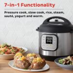 Instant Pot Duo 7-in-1 Mini Electric Pressure Cooker, Slow Rice Cooker, Steamer, Sauté, Yogurt Maker, Warmer & Sterilizer, Includes Free App with over 1900 Recipes, Stainless...