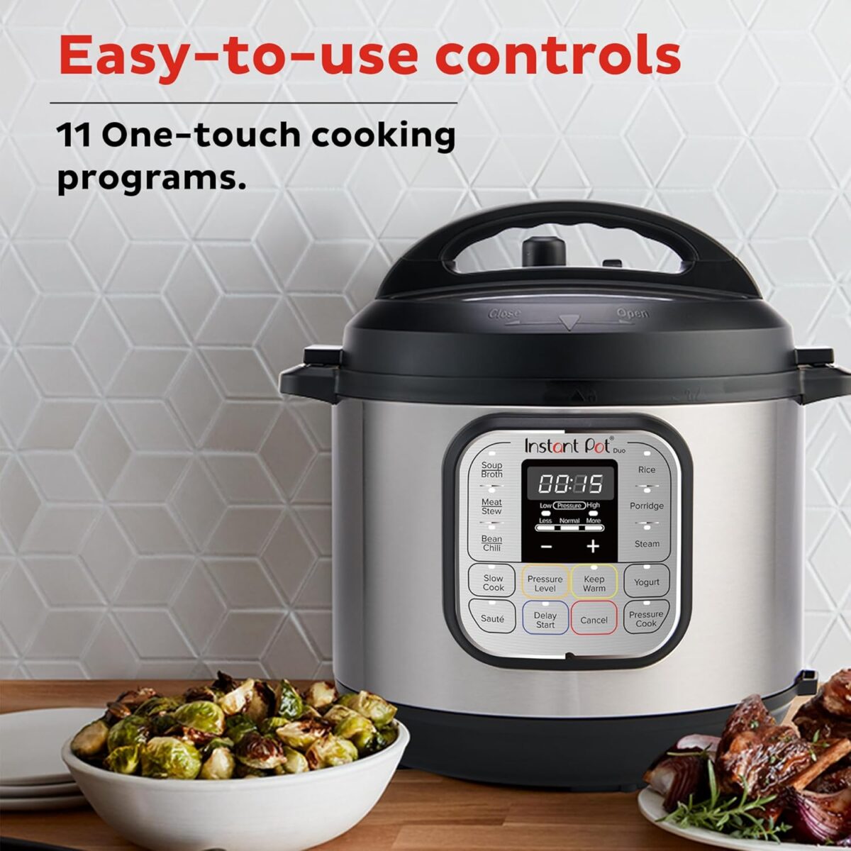 Instant Pot Duo 7-in-1 Mini Electric Pressure Cooker, Slow Rice Cooker, Steamer, Sauté, Yogurt Maker, Warmer & Sterilizer, Includes Free App with over 1900 Recipes, Stainless...