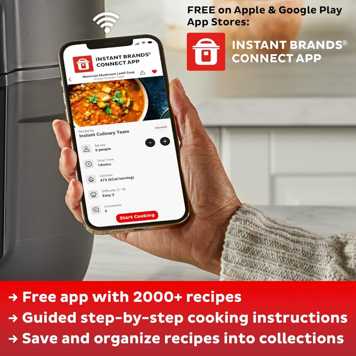 Instant Pot Duo 7-in-1 Mini Electric Pressure Cooker, Slow Rice Cooker, Steamer, Sauté, Yogurt Maker, Warmer & Sterilizer, Includes Free App with over 1900 Recipes, Stainless...