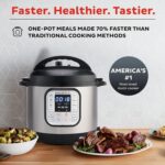 Instant Pot Duo 7-in-1 Mini Electric Pressure Cooker, Slow Rice Cooker, Steamer, Sauté, Yogurt Maker, Warmer & Sterilizer, Includes Free App with over 1900 Recipes, Stainless...