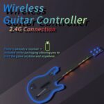 Lyvix Guitar Hero Guitar Controller for PS4/PS3/PC, Wireless Rechargeable Game Guitar for Guitar Hero, Rock Band, Clone Hero, Fortnite Festival, with Replaceable Straps, RGB...