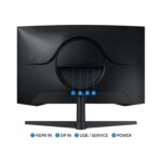 Samsung 32" Odyssey G55C Series QHD 1000R Curved Gaming Monitor, 1ms(MPRT), HDR10, 165Hz, AMD Radeon FreeSync, Eye Care, Glare Free, Sharp Resolution LS32CG550ENXZA