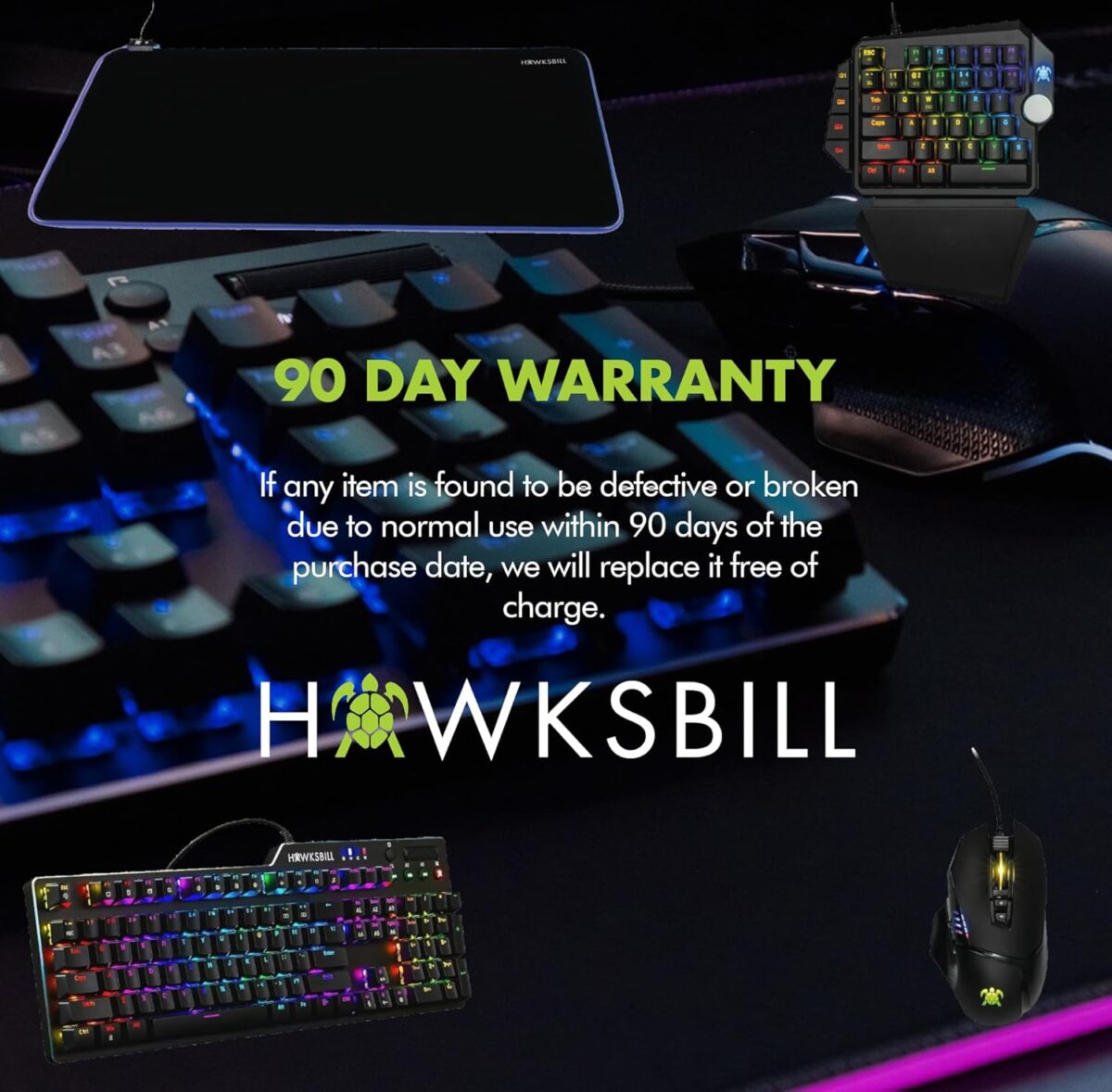 Scorpion V1 Wired Mechanical Gaming Keyboard - USB-A W/USB-C Connection Adaptor â€“ Tactile & Clicky â€“ Brilliant RGB Lighting Customizable Keys & Multimedia Function 104 Keys