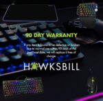 Scorpion V1 Wired Mechanical Gaming Keyboard - USB-A W/USB-C Connection Adaptor â€“ Tactile & Clicky â€“ Brilliant RGB Lighting Customizable Keys & Multimedia Function 104 Keys