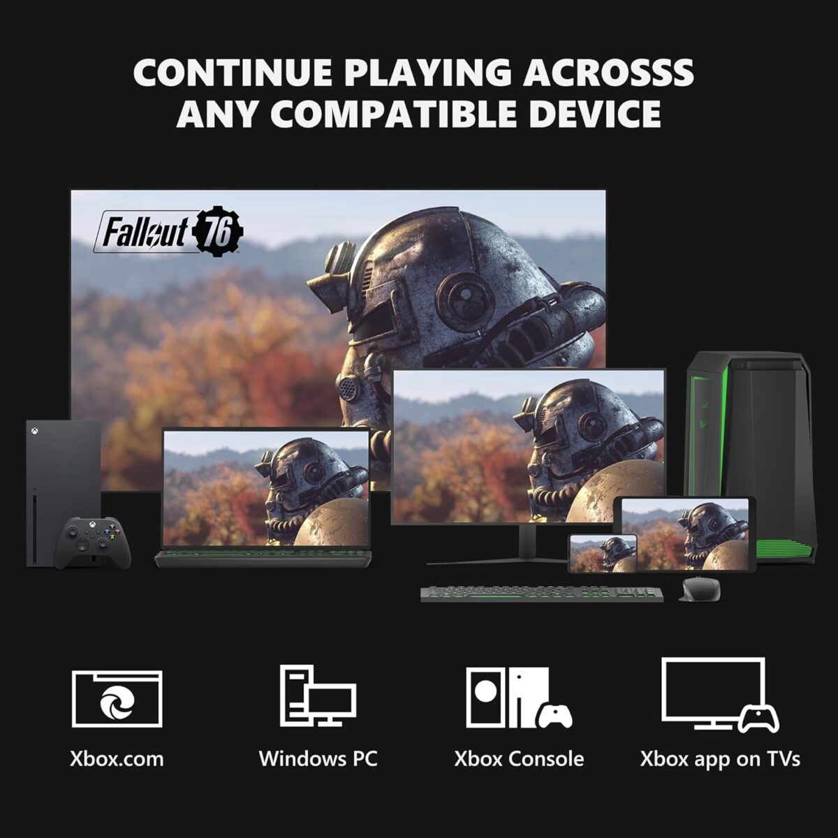 Xbox Wireless Controller Carbon Black (2025) + Fire TV Stick 4K Game Pass Ultimate 1 Month Bundle - Play on, Windows, Mobile & Smart TVs