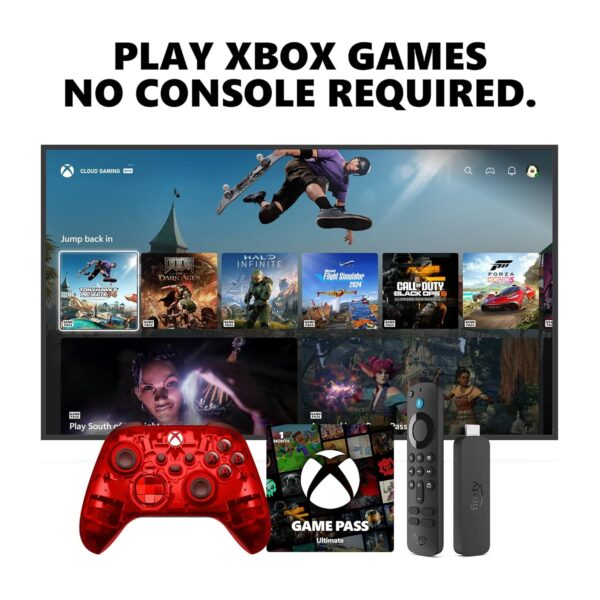 Xbox Wireless Controller Pulse Cipher Special Edition + Fire TV Stick 4K (2023) Game Pass Ultimate 1 Month Bundle Series X|S, One, Windows & Cloud Gaming
