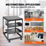 12U Open Frame Server Rack, 15''-40'' Adjustable Depth, Free Standing or Wall Mount Network Server Rack, 4 Post AV Rack with Casters, Holds All Your
