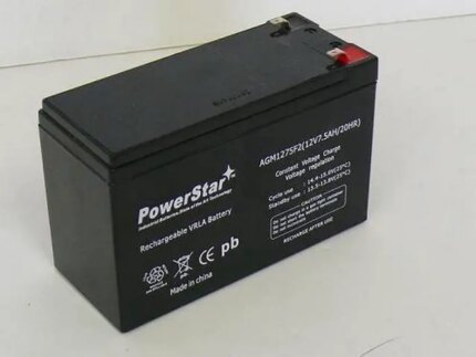 12V 7.5AH SLA Battery DJW12-7.2 T2, DJW 12-7.2 Replaces 12V 7ah or 12V 8ah