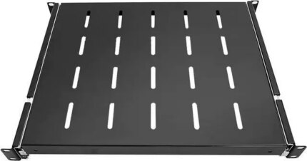 1U Sliding Rack Shelf 19" Server Rack Mount Cabinet 14"-22" Adjustable Depth 4 Post