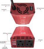 300W Power Inverter DC 12V to 110V AC Car Inverter with 4.2A Dual USB Car Adapter