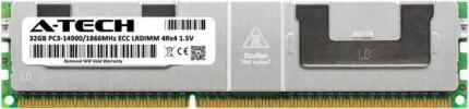 32GB RAM Replacement for Micron MT72JSZS4G72LZ-1G9E2A7, MT72JSZS4G72LZ-1G9E2A7CE, MT72JSZS4G72LZ-1G9E2C3 | DDR3 1866MHz PC3-14900 ECC LRDIMM 4Rx4