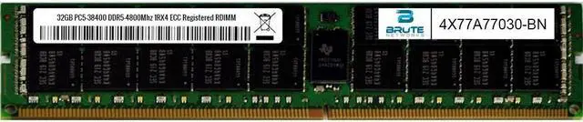4X77A77030 - Lenovo Compatible 32GB DDR5-4800Mhz 1Rx4 ECC registered RDIMM