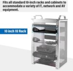 52Pi 1U Rack Shelf, 10 inch Rack Accessories for DeskPi Rackmate T0/T1 Server Cabinets