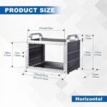 52Pi TT Rackmount, DeskPi Mini Server Cabinet for Network, Servers, Audio, and Video Equipment