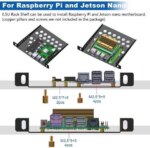 52Pi TT Rackmount, DeskPi Mini Server Cabinet for Network, Servers, Audio, and Video Equipment