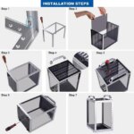 52Pi TT Rackmount, DeskPi Mini Server Cabinet for Network, Servers, Audio, and Video Equipment
