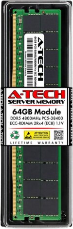 64GB RAM Replacement for Micron MTC40F2046S1RC48BA1 | DDR5 4800MHz PC5-38400 ECC RDIMM 2Rx4 Server Memory