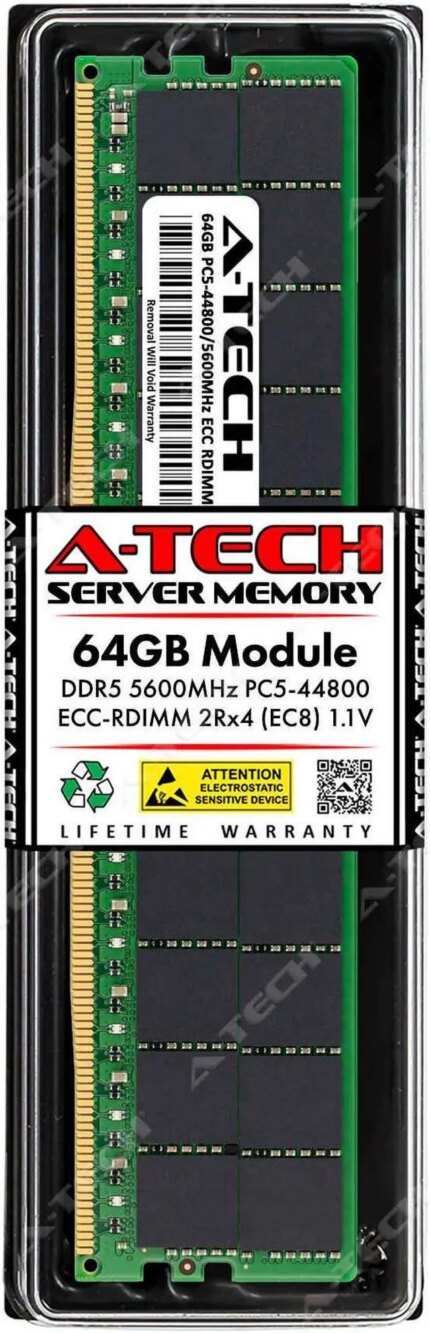 64GB RAM Replacement for Samsung M321R8GA0PB0-CWM | DDR5 5600MHz PC5-44800 ECC RDIMM 2Rx4 Server Memory