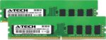 A-Tech 32GB (2x16GB) 1Rx8 PC4-25600 / PC4-25600E DDR4 3200 MHz ECC UDIMM 1.2V ECC Unbuffered DIMM 288-Pin Single Rank x8 Server & Workstation RAM