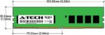 A-Tech 32GB (2x16GB) 1Rx8 PC4-25600 / PC4-25600E DDR4 3200 MHz ECC UDIMM 1.2V ECC Unbuffered DIMM 288-Pin Single Rank x8 Server & Workstation RAM