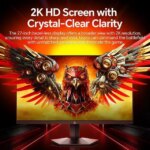 ABS Gaming Monitor 27" 180Hz Fast IPS QHD (2560x1440) 1ms VESA DisplayHDR 400, FreeSync,DCI-P3 95% GQ271NE