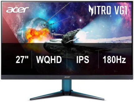 Acer 27" QHD 2K 180Hz IPS Gaming Monitor