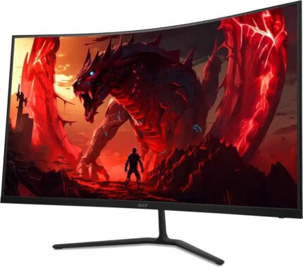 Acer 31.5" 180 Hz VA QHD Gaming Monitor 1ms (VRB) FreeSync (AMD Adaptive Sync) Curved Nitro ED323QU P1bmiipx