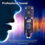 Adiven 2025 USB Streaming Podcast PC Microphone, 192KHz/24Bit Studio Cardioid Condenser Mic Kit with Sound Card, Boom Arm, Shock Mount, Pop Filter,