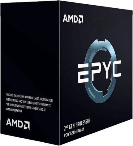 AMD EPYC 7002 (2nd Gen) 7502P Dotriaconta-core (32 Core) 2.50 GHz Processor-Retail Pack-128 MB L3 Cache -16 MB L2 Cache - 64-bit Processing - 3.35 GHz