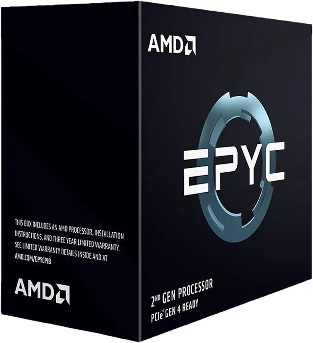 AMD EPYC 7002 (2nd Gen) 7502P Dotriaconta-core (32 Core) 2.50 GHz Processor-Retail Pack-128 MB L3 Cache -16 MB L2 Cache - 64-bit Processing - 3.35 GHz