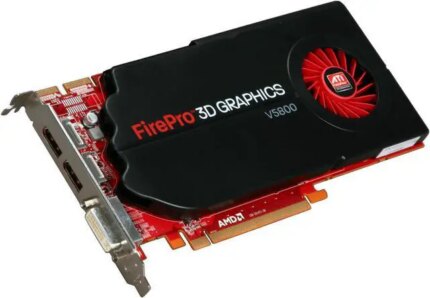 AMD FirePro V5800 100-505605 1GB 128-bit GDDR5 PCI Express 2.0 x16 CrossFire Supported Graphics Card