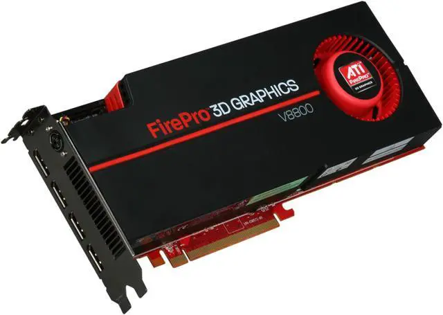 AMD FirePro V8800 100-505603 2GB 256-bit GDDR5 PCI Express 2.0 x16 CrossFire Supported Full Height / Full Length Graphics Card