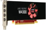 AMD FirePro W4300 100-505973 4GB 128-bit GDDR5 PCI Express 3.0 x16 Low-profile design fits SFF and full-size ATX chassis Graphics Card